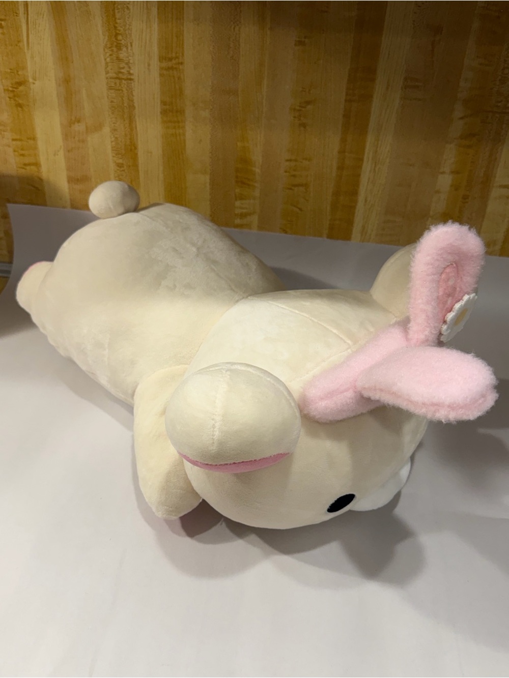 San-X Rilakkuma: Korilakkuma Nesoberi Laydown Bunny Ears 16" Plush New